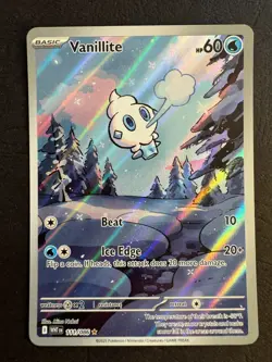 Vanillite Illustration Rare 111/086 Pokemon SV White Flare Near Mint - Image 1