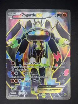 Zygarde EX Full Art 54a/124 Alternate Promo Pokemon XY Fates Collide Near Mint - Image 1