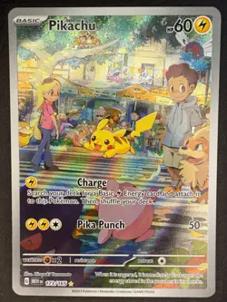 Pikachu 173/165 Illustration Rare Pokemon Scarlet & Violet 151 Near Mint - Image 1