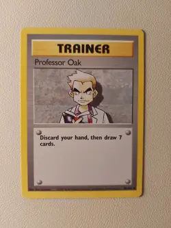 Pokemon TCG Trainer Professor Oak 88/102 Original Base Set, WOTC 1999 LP - Image 1