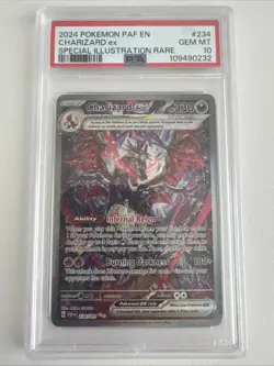 2024 Pokemon Paldean Fates Charizard Ex SIR 234/091 PSA 10 Gem Mint - Image 1