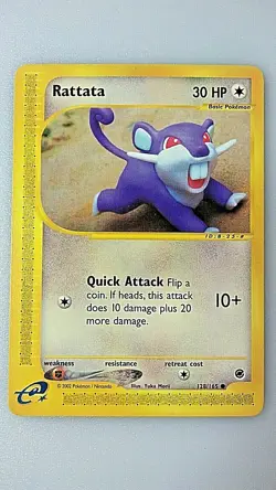 Pokemon Rattata Expedition 128/165 NM Near Mint common WOTC Combine Shipping ! - Image 1