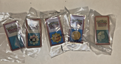 Pokemon SET OF 5 BADGES 2000 League Still Sealed Vintage Rare Wizards Diff Year - Image 1