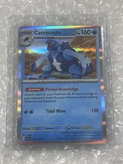 Carracosta 038/142 Sv07: Stellar Crown Holo Rare NM Pokemon TCG - Image 1