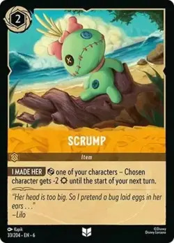 Scrump 33/204 Regular Azurite Sea Disney Lorcana - Image 1