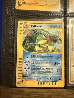 Pokemon Card TCG Politoed #H23 Pokemon Skyridge Rare Holo [MP] WOTC - Image 1