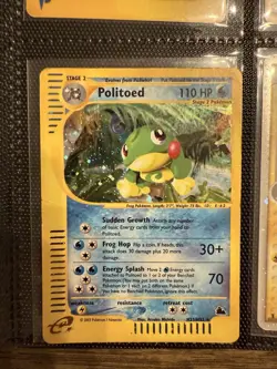 Pokemon Card TCG Politoed #H23 Pokemon Skyridge Rare Holo [MP] WOTC - Image 2