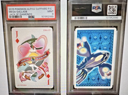 2015 POKEMON ALPHA SAPPHIRE PLAYING CARDS MEGA GALLADE JACK OF DIAMONDS PSA 9 - Image 1
