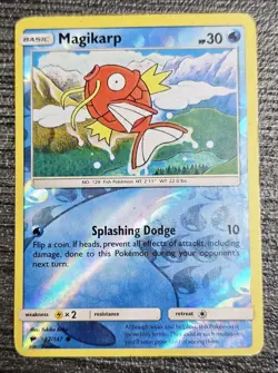 Pokemon Card Magikarp 32/147 Burning Shadows Reverse Holo Rare LP - Image 1