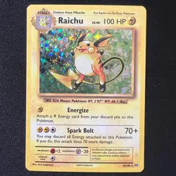 ⚡ Raichu 36/108 – XY Evolutions 2016 Rare Holo Pokemon Cards TCG LP - Image 1