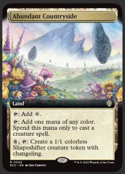 Abundant Countryside (Extended Art) Commander: Lorwyn Eclipsed Regular - Image 1