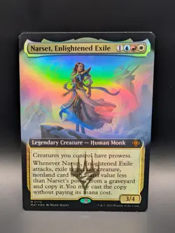 MTG - Narset, Enlightened Exile - FOIL EXTENDED ART - MAT #173 - Mythic - Image 1