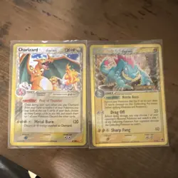 Pokemon Charizard & Feraligatr EX Dragon Frontiers Delta Species 2006 Lot - Image 1