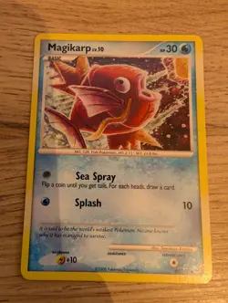 Pokemon card Magikarp 65/100 Common Water Diamond & Pearl Stormfront - LP - Image 1
