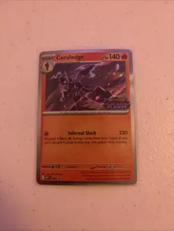 Ceruledge 014 MEP Promo Stamped Phantasmal Flames Prerelease Pokemon TCG NM - Image 1