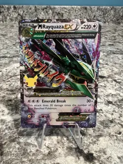 Pokemon TCG M Rayquaza EX 76/108 Celebrations Classic Collection Holo - Image 1