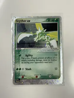 Pokemon TCG Scyther ex 102/109 Ruby And Sapphire Holo Silver Border - Image 1
