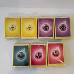 Lot 7 Sealed Packs of Basic Energy Cards New Factory Sealed Pokemon TCG - Image 1