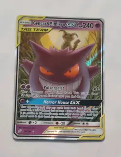 Pokemon TCG Gengar & Mimikyu GX Team Up Holo Ultra Rare Card 53/181 NR Mint/Mint - Image 1