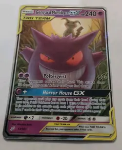 Pokemon TCG Gengar & Mimikyu GX Team Up Holo Ultra Rare Card 53/181 NR Mint/Mint - Image 2