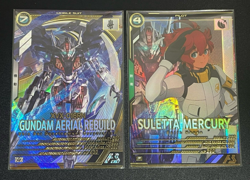 Gundam ARSENAL BASE Card LX02-061(U) 112(P) GUNDAM AERIAL SULETTA MERCURY BANDAI - Image 1