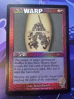 2024 MTG Magic the Gathering Secret Lair Drop Rainbow Foil #823 Chaos Warp SLD - Image 1