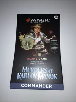 Blame Game Murders at Karlov Manor Commander Deck Sealed - Image 1