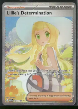 Lillie's Determination #184/132 ME01: Mega Evolution Pokemon (1A) - Image 1