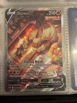 Pokemon Flareon v SWSH179 Sword & Shield Black Star Promo - Image 1