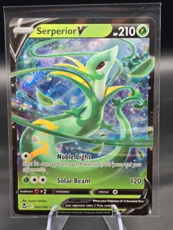 Pokemon TCG - Serperior V 007/195 Ultra Rare - Silver Tempest - Near Mint - Image 1