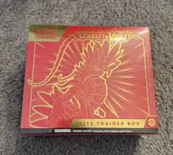 Pokemon TCG Scarlet Violet Base ETB Elite Trainer Box Koraidon - New and Sealed 820650853418 - Image 1