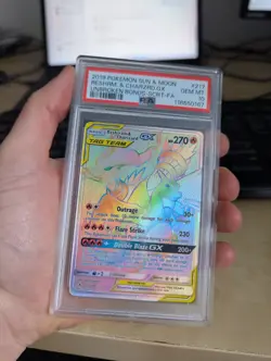 Pokemon Reshiram & Charizard GX Unbroken Bonds Secret Rare #217 PSA 10 Gem Mint - Image 1