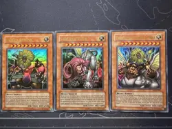 YUGIOH Great SPHINX Set Of 3 Full Ultra HOLOFOIL ANDRO THEINEN TELEIA HP/DMG - Image 1