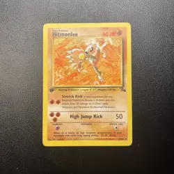 Pokemon TCG Hitmonlee Fossil Set 1st Edition Card 22/62 - Image 1
