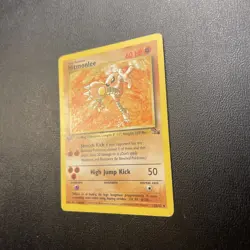 Pokemon TCG Hitmonlee Fossil Set 1st Edition Card 22/62 - Image 3