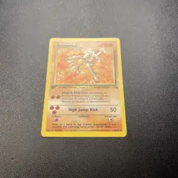 Pokemon TCG Hitmonlee Fossil Set 1st Edition Card 22/62 - Image 4