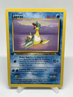 Pokemon TCG Lapras 1st Edition Fossil Set 25/62 Regular 1999 WOTC Card - Image 1