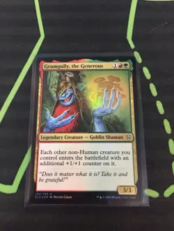 MTG Magic The Gathering Grumgully, The Generous Foil Gruul Goblin Commander - Image 1
