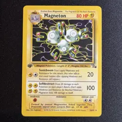 Magneton Fossil Regular/Non-Holo 1st Edition Rare Pokemon Card 26/62 - Image 1