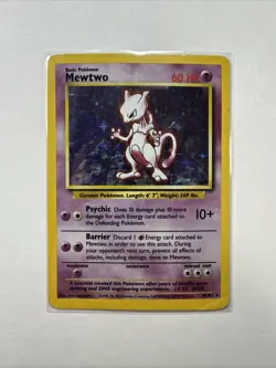 Mewtwo 10/102 Pokemon TCG 1999 Base Set Holo Unlimited Rare - Image 1