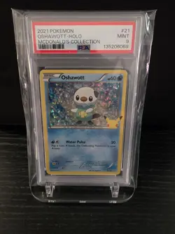 PSA 9 2021 POKEMON MCDONALD'S COLLECTION OSHAWOTT-HOLO 21 - Image 1