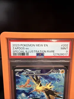 2023 POKEMON 151 SPECIAL ILLUSTRATION RARE #202 ZAPDOS EX PSA 9 (GUARD INCLUDED) - Image 5