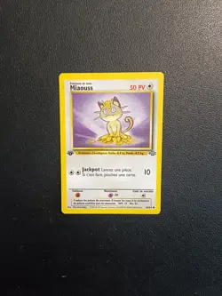 Carte Pokemon Miaouss 56/64 Edition 1 Jungle Wizards FR - Image 1