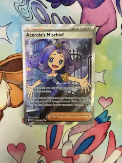 Pokemon Card Acerola's Mischief Ultra Rare ME01: Mega Evolution 165/132 - Image 1