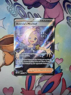 Pokemon Card Acerola's Mischief Ultra Rare ME01: Mega Evolution 165/132 - Image 3