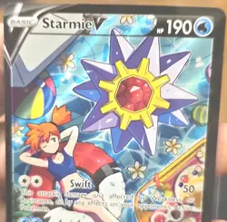 Pokemon Starmie V TG13/TG30 Astral Radiance Ultra Rare Full Art Holo 190 HP - Image 3