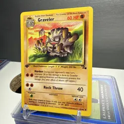 Pokemon TCG Graveler 1st Edition 37/62 Vintage 1999 Fossil Set NM WOTC - Image 2