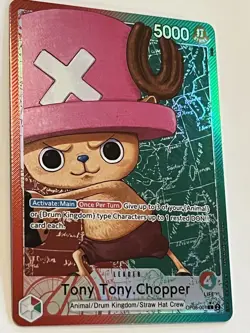 One Piece Two Legends Tony Tony Chopper Alt Art OP08-001 Leader English Edition - Image 1