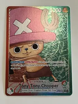 One Piece Two Legends Tony Tony Chopper Alt Art OP08-001 Leader English Edition - Image 2