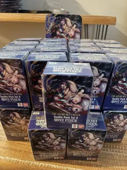 One Piece TCG: Double Pack Set 9 The Azure Sea's Seven - FACTORY SEALED! - Image 1